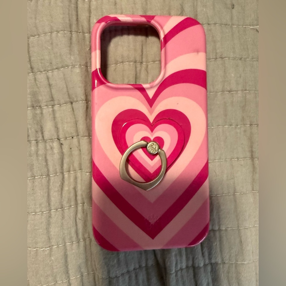 Pink sweetheart iPhone Case x 14 pro with ring
